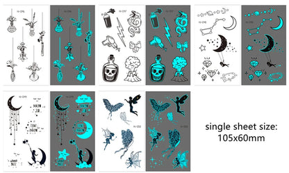 🌙⚡ Glow Spells – Tatuajes Luminosos para Pieles que Hechizan 🌌 45 variantes