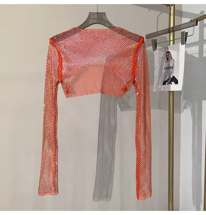 🌟 Crystal Mesh Crop💎