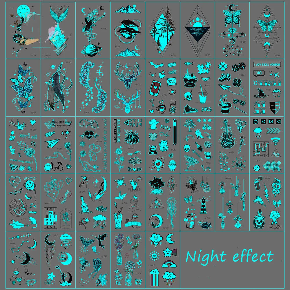 🌙⚡ Glow Spells – Tatuajes Luminosos para Pieles que Hechizan 🌌 45 variantes
