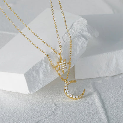 🌜 Collar Moon & Star Layers 🌟14 variantes a elegir