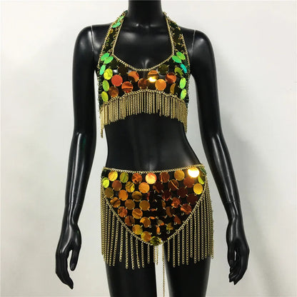 🧡 Savage Sunset Chain Set-🌴 Dale calor a la rave