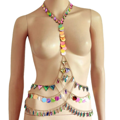 ✨ Sexy Arnés de Cadenas "Electric Goddess" ✨