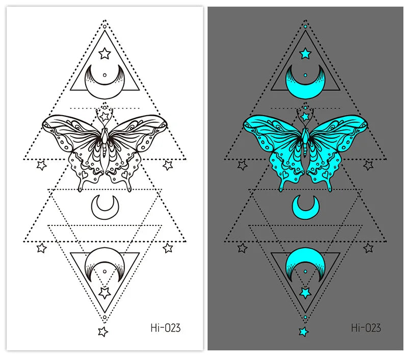 🌙⚡ Glow Spells – Tatuajes Luminosos para Pieles que Hechizan 🌌 45 variantes