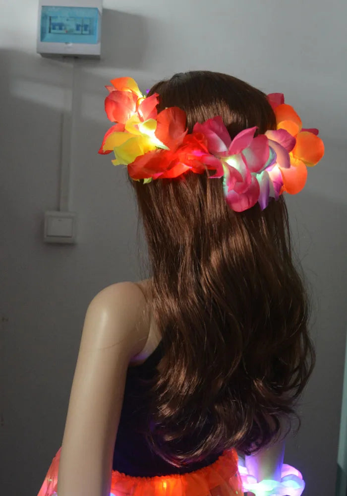 🦋 Diadema LED flower 🧚‍♀️ Mística Nocturna ✨8 colores a elegir