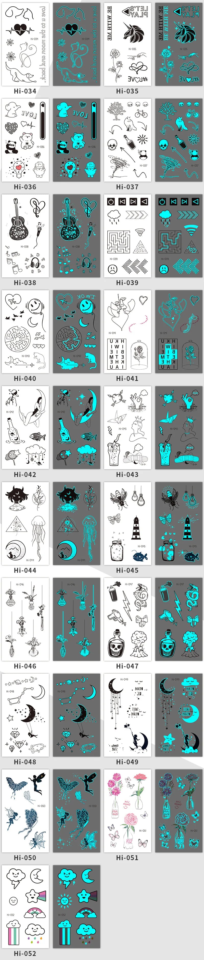 🌙⚡ Glow Spells – Tatuajes Luminosos para Pieles que Hechizan 🌌 45 variantes