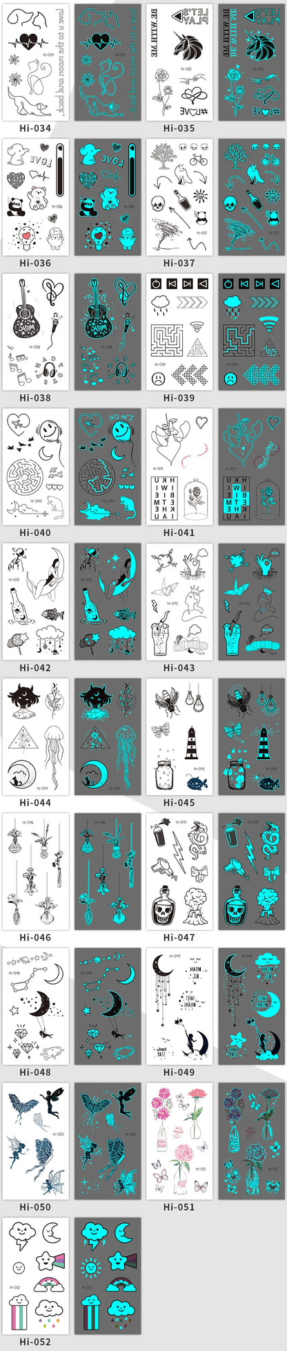 🌙⚡ Glow Spells – Tatuajes Luminosos para Pieles que Hechizan 🌌 45 variantes
