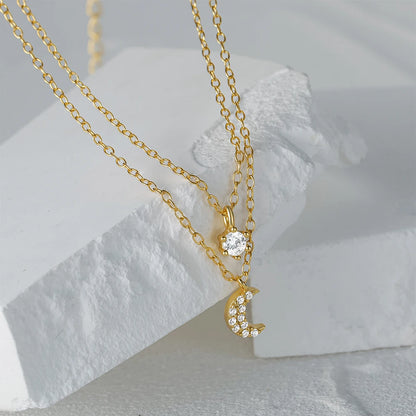 🌜 Collar Moon & Star Layers 🌟14 variantes a elegir