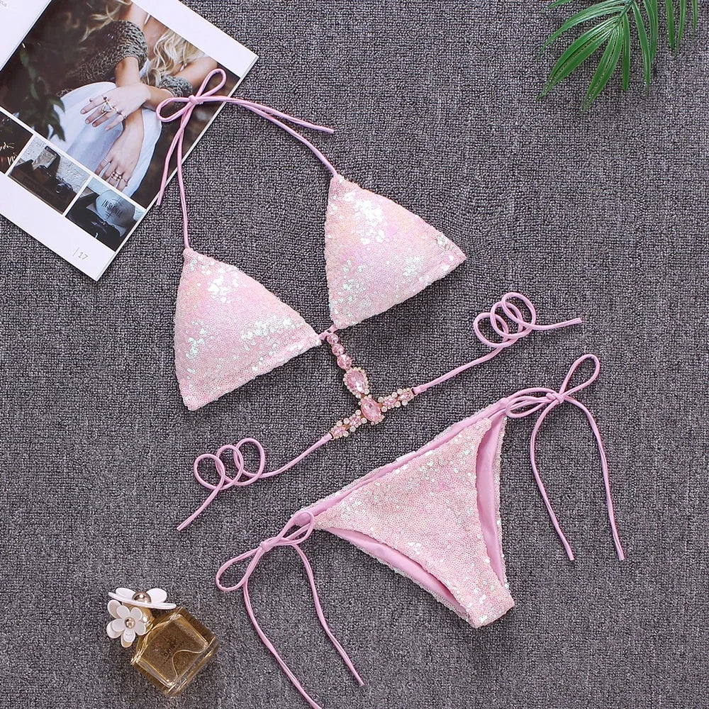 👙 Bikini Stardust ✨ | Tu brillo en cada ola🌊 3 colores a elegir