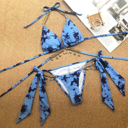 👑 Diamond Queen Bikini 💖 | Brilla sin límites 🌴 4 colores a elegir
