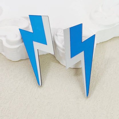 💫Electric Flash ⚡ Pendientes Rayo Acrílico con Brillo Multicolor🎨18 variantes a elegir