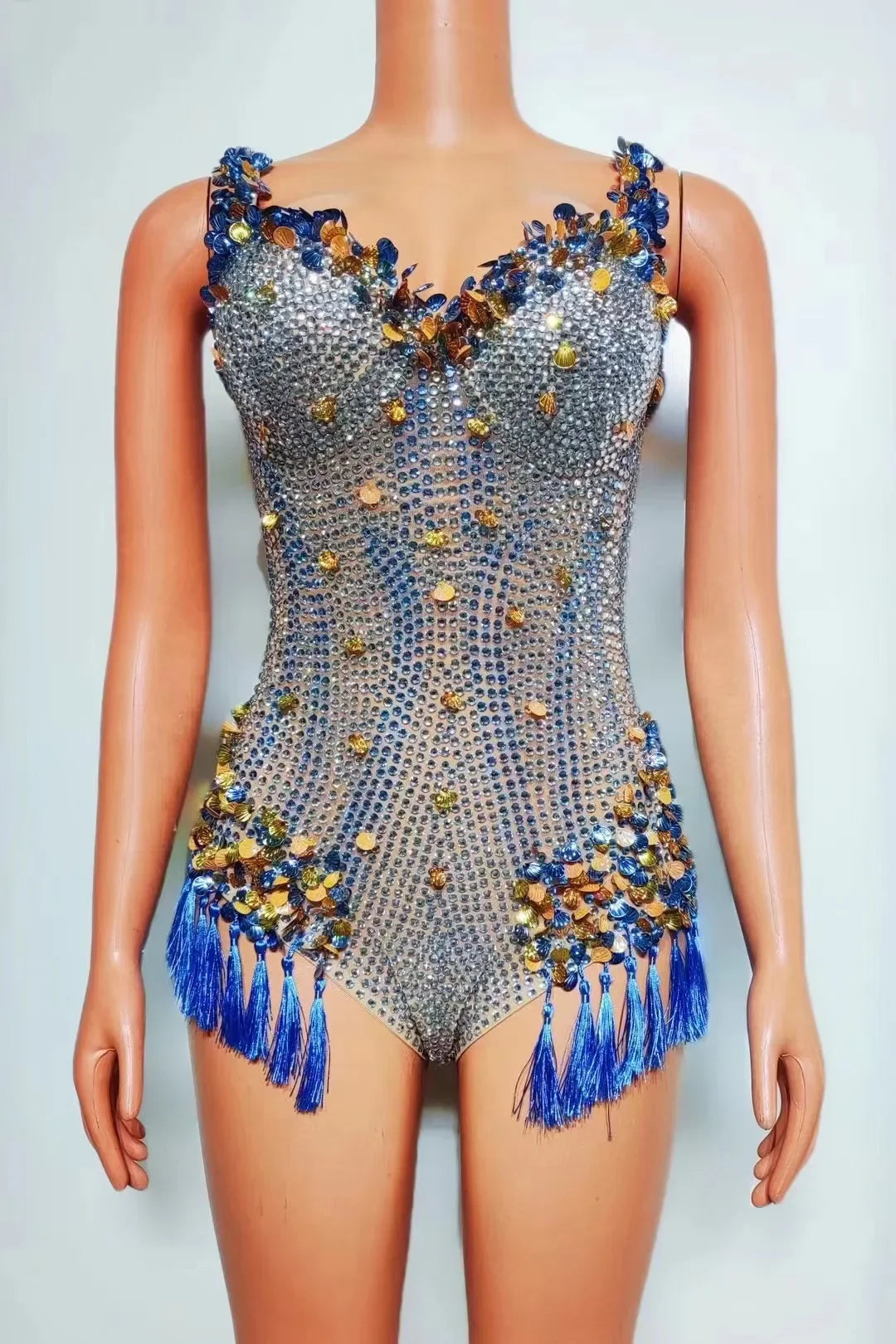 👑 Crystal Mirage Bodysuit – Edición Desierto 🌴 5 colores a elegir