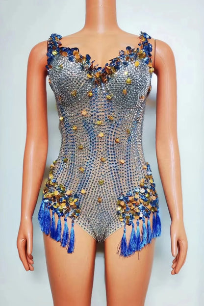 👑 Crystal Mirage Bodysuit – Edición Desierto 🌴 5 colores a elegir