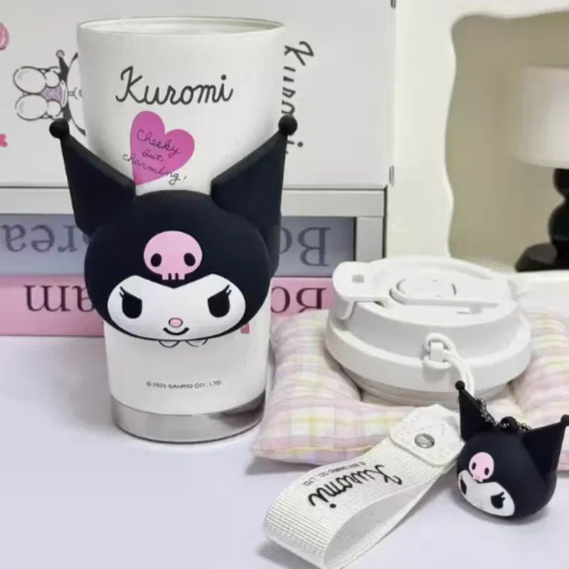 🌟Taza Térmica 520ml Hello Kitty x Kuromi — Cute Rebel 💖 2 variantes a elegir