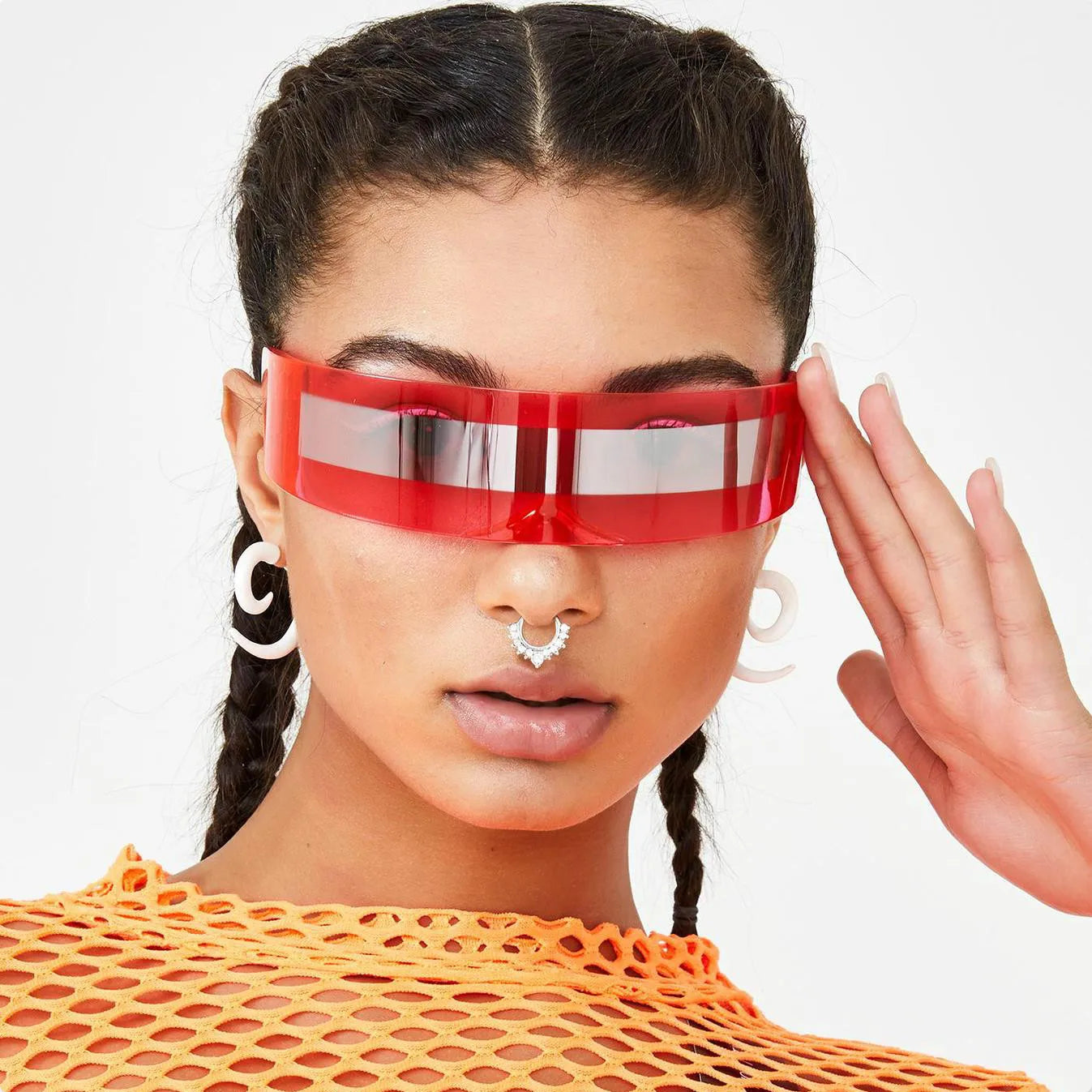 ⚡“NeoVisor 3025” 🛸 Gafas Futuristas con Lente Láser para Visiones del Mañana🌈13 colores a elegir