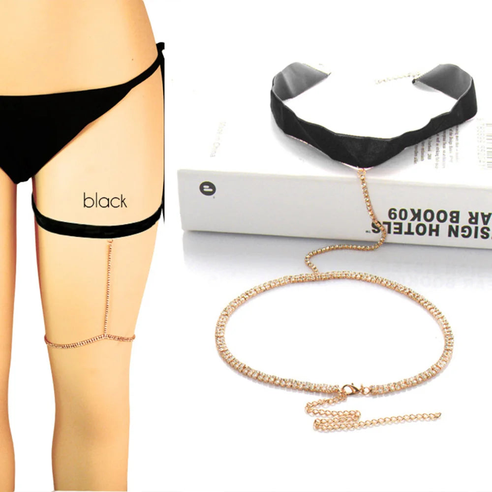 ✨“Golden Siren Leg Chain” 🧜‍♂️ Poder, Brillo y Sensualidad a Cada Paso 17 variantes a elegir