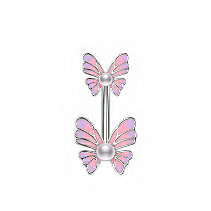 🌈 Piercing ombligo Mariposa Rebelde🦋 22 colores a elegir
