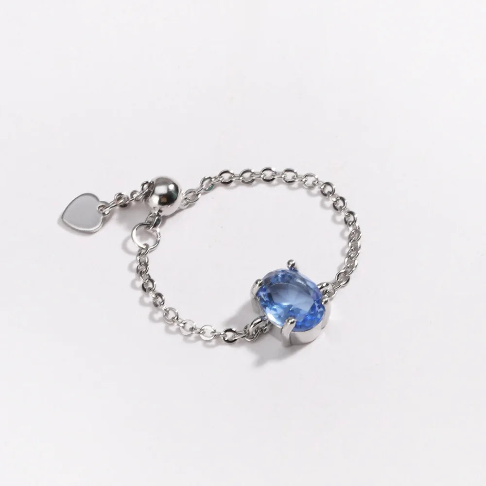 👸Anillo Princess cosmic 🌙 Cadena ajustable 🌈 12 colores a elegir