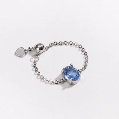 👸Anillo Princess cosmic 🌙 Cadena ajustable 🌈 12 colores a elegir