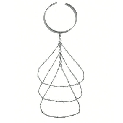 🌟 "Golden Chains" 🔥Brazalete Doble para Brazo con Cadenas de Luz