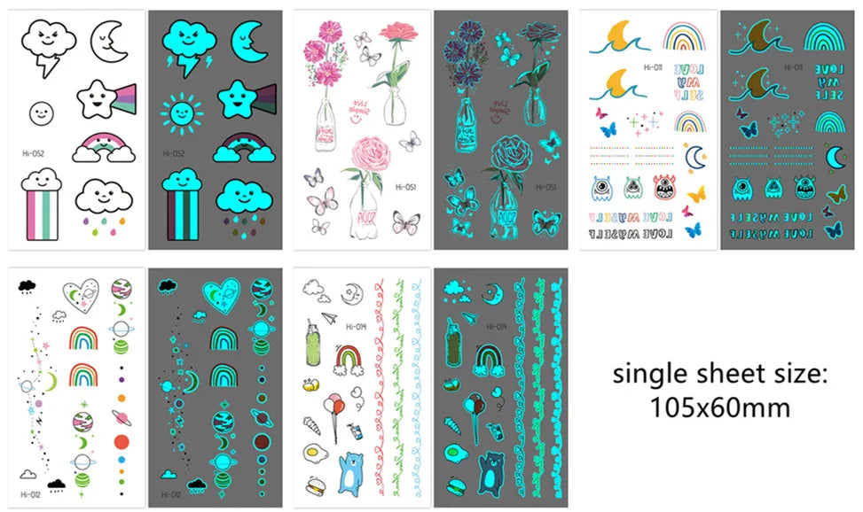 🌙⚡ Glow Spells – Tatuajes Luminosos para Pieles que Hechizan 🌌 45 variantes