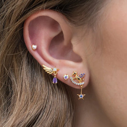 🌟Pendiente "Fairy Flight" 🦄 Ala de Ángel y Unicornio💫11 variantes a elegir