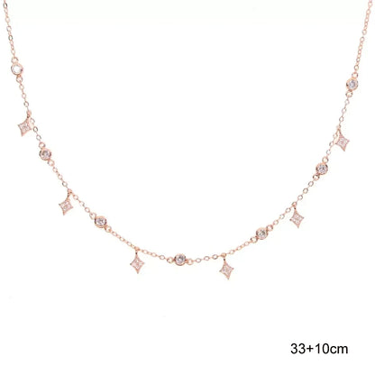 🌟 Disco Drops 💧 Choker Plata 925 con Mini Charms de Zirconia✨ 10 variantes