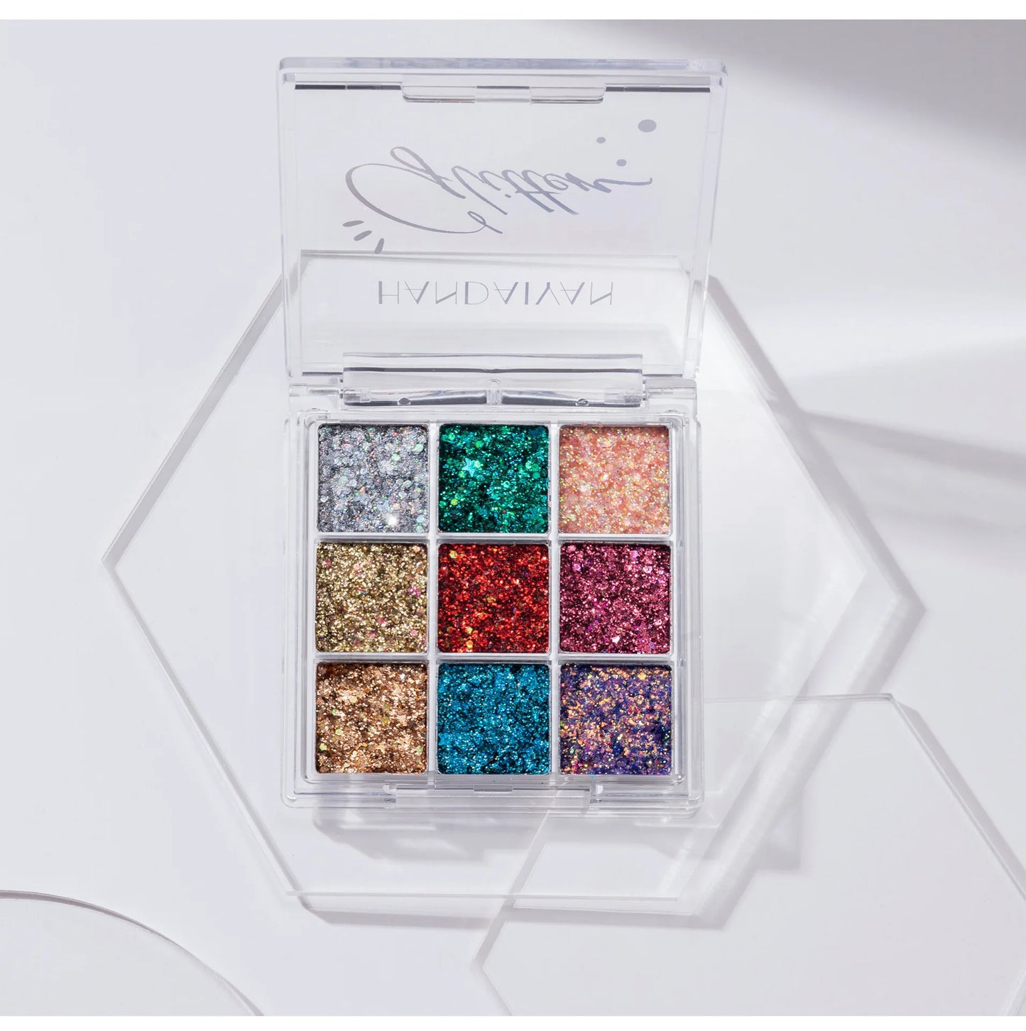 💎“Crystal Rush Palette” ✨ Sombra, Glitter & Gemas para Looks Festivaleros de Otro Planeta 🌈✨