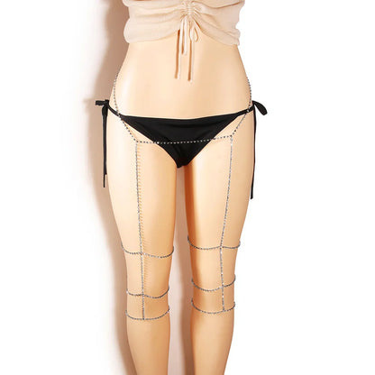 ✨“Golden Siren Leg Chain” 🧜‍♂️ Poder, Brillo y Sensualidad a Cada Paso 17 variantes a elegir