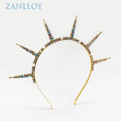 👑Corona Arcoíris 🌈 Hechicera Prisma💎Disponible en negro, plata, oro.