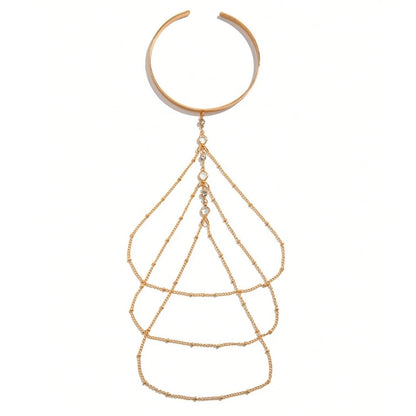 🌟 "Golden Chains" 🔥Brazalete Doble para Brazo con Cadenas de Luz