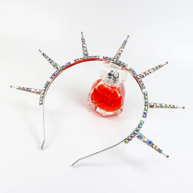 👑Corona Arcoíris 🌈 Hechicera Prisma💎Disponible en negro, plata, oro.