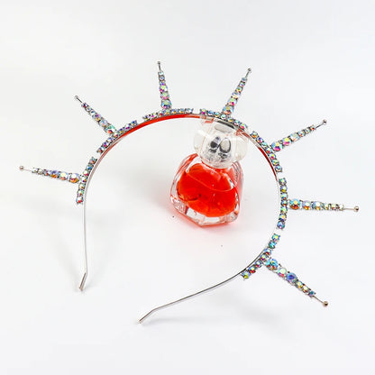 👑Corona Arcoíris 🌈 Hechicera Prisma💎Disponible en negro, plata, oro.