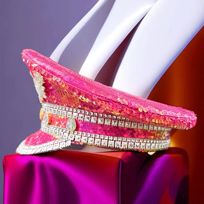 👑CELESTIAL RULER HAT✨ Gorra de capitana con gemas encantadas💎