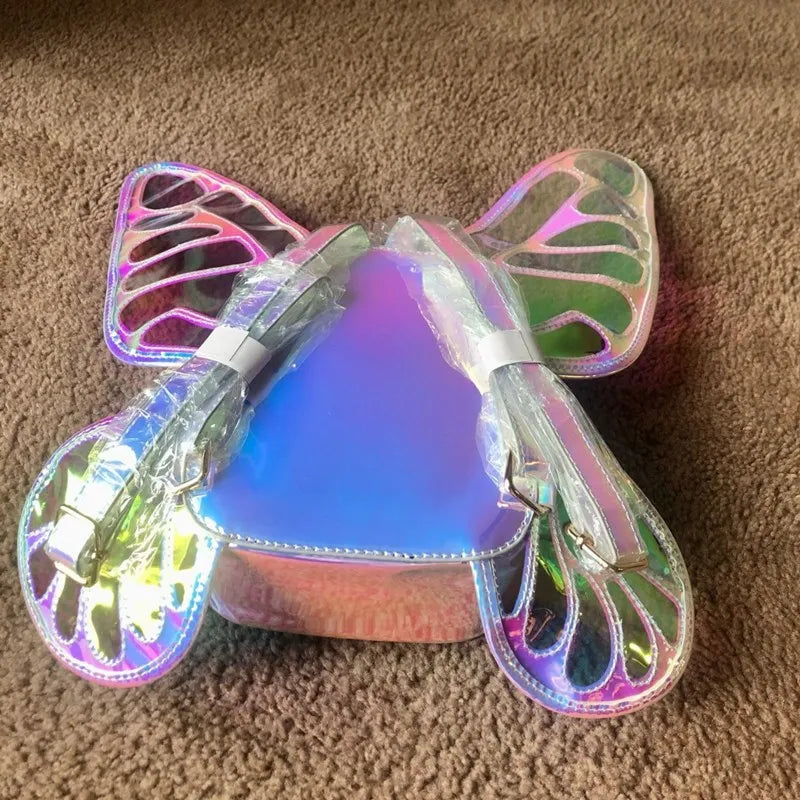 🎒 Mochila “Butterfly Laser Queen” 🦋✨