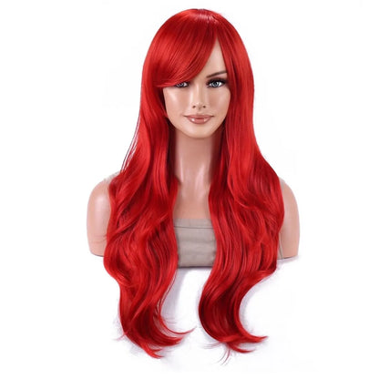 ❤️ Red Siren 🌟 Melenaza roja con ondas sirena: pura energía, pura pasión.