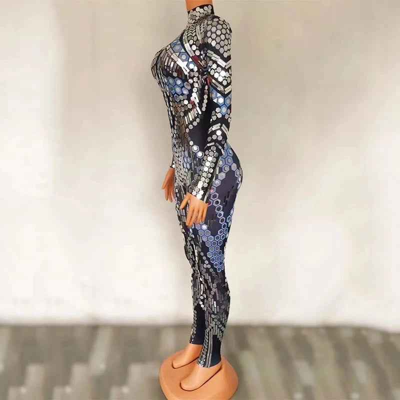 💎 Mirror Queen Jumpsuit 💥 Brilla como un diamante- 2 colores a legir