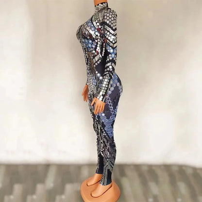 💎 Mirror Queen Jumpsuit 💥 Brilla como un diamante- 2 colores a legir