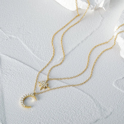 🌜 Collar Moon & Star Layers 🌟14 variantes a elegir
