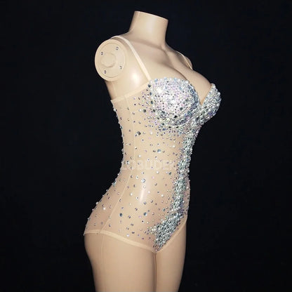 💎 "Crystal Diva Bodysuit ✨💖" 2 colores a elegir