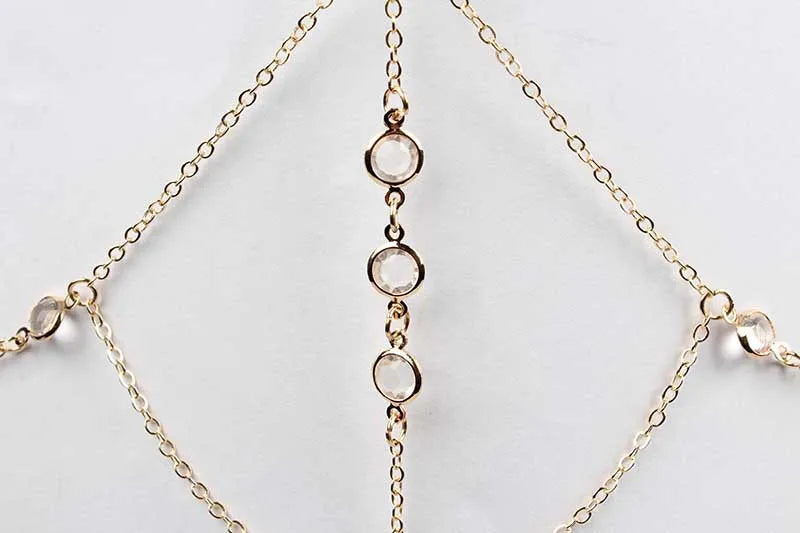 ✨ Glow Queen Choker Chain – Collar Largo + Cadena Body Brillante