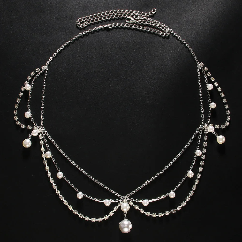 👑Tocado “Stardust Empress” de Cristales y Perlas💫 Disponible en Oro y Plata