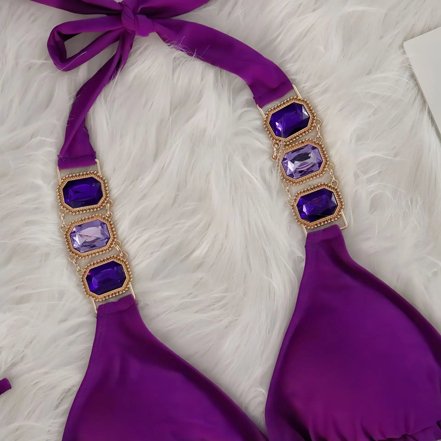 💎 “Starlit Siren” Bikini 2025 – Swimwear con Brillantes 💖 8 Colores de Diosa 🔥✨