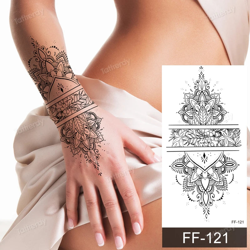 🖤🌺 Sacred Ink – Tatuajes Henna Mandala & Flores de Loto 🌙 46 variantes