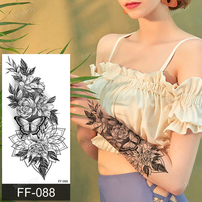 🖤🌺 Sacred Ink – Tatuajes Henna Mandala & Flores de Loto 🌙 46 variantes