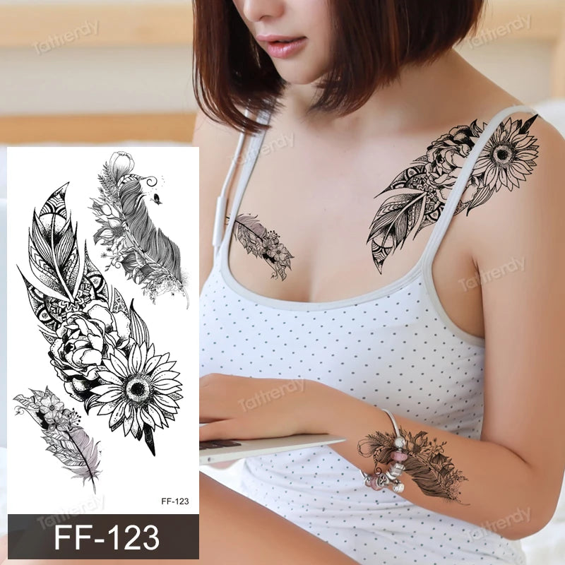 🖤🌺 Sacred Ink – Tatuajes Henna Mandala & Flores de Loto 🌙 46 variantes
