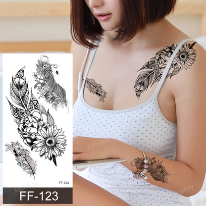 🖤🌺 Sacred Ink – Tatuajes Henna Mandala & Flores de Loto 🌙 46 variantes
