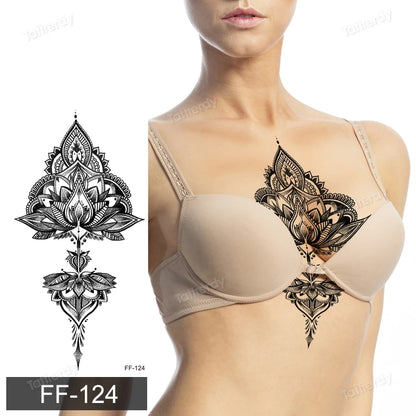 🖤🌺 Sacred Ink – Tatuajes Henna Mandala & Flores de Loto 🌙 46 variantes