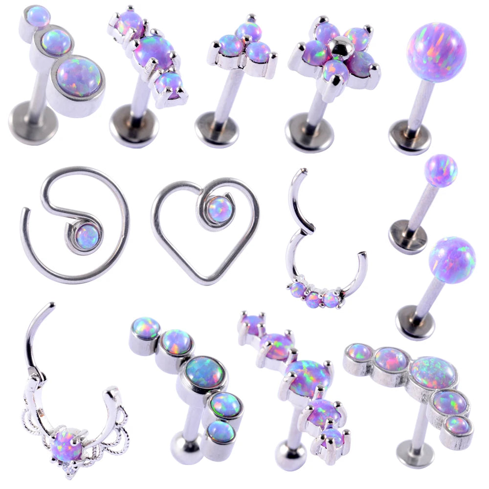 💎 Piercings Opal38 Multimístico 🔥30 variantes a elegir