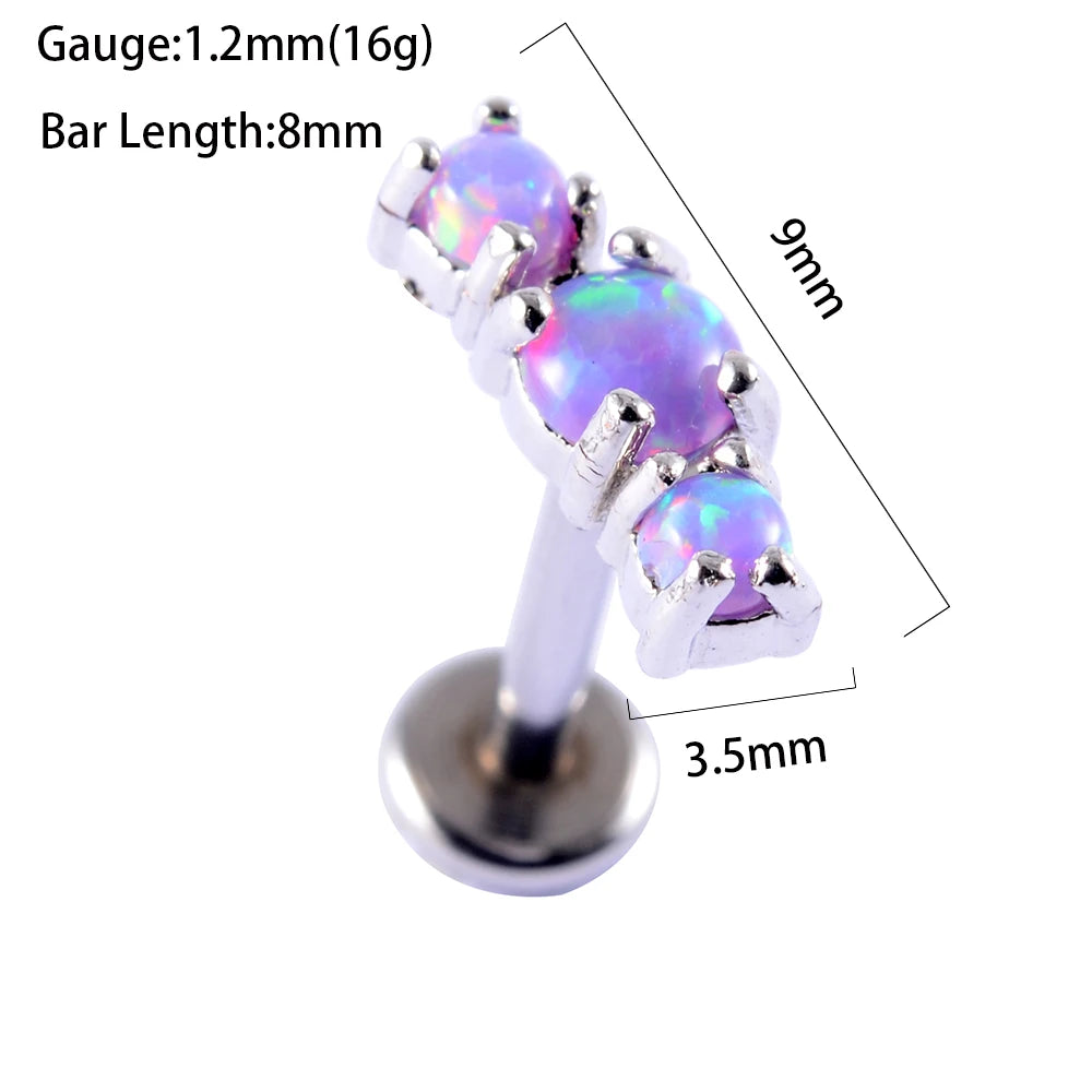 💎 Piercings Opal38 Multimístico 🔥30 variantes a elegir