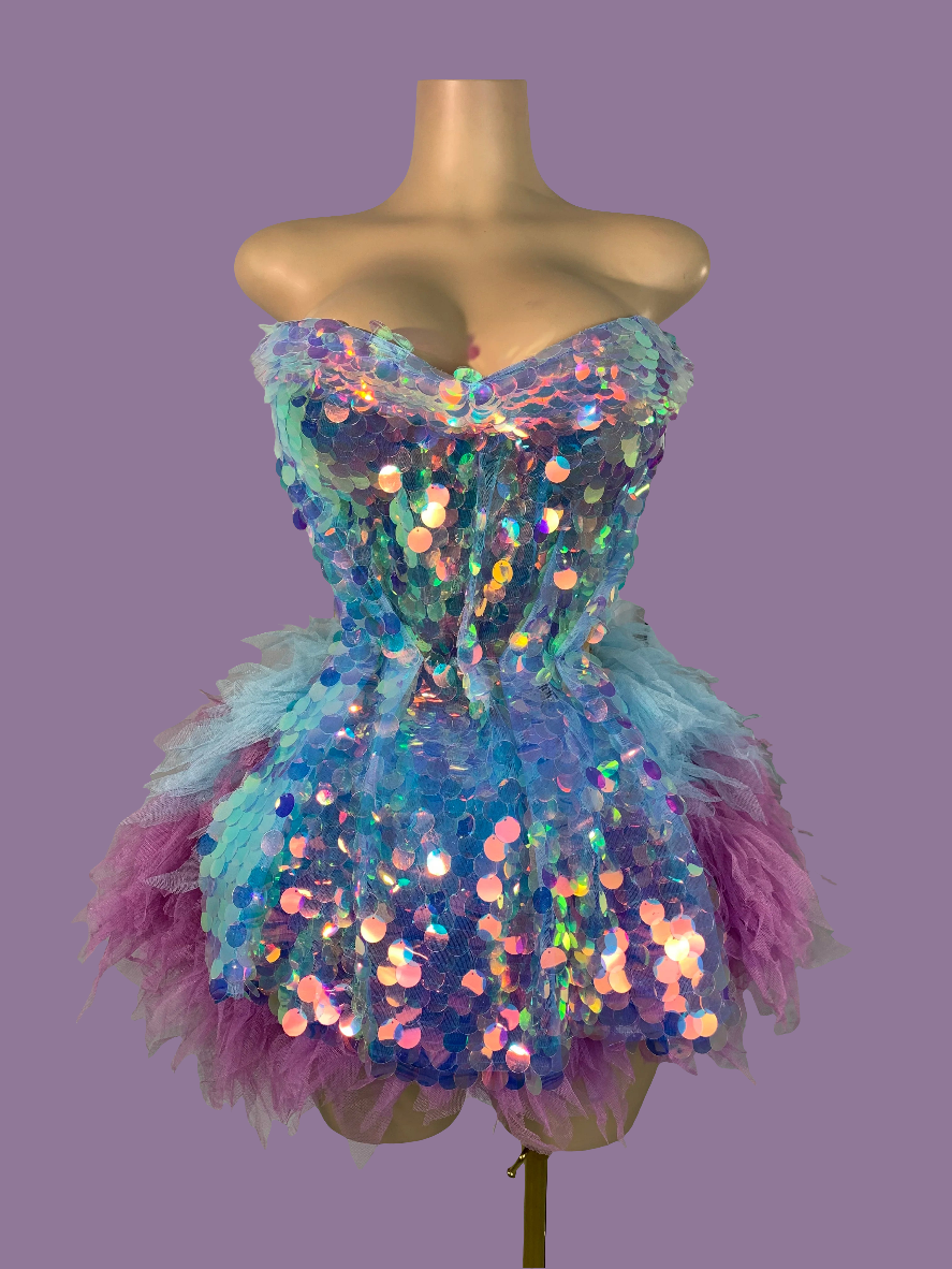 🌟 Starlight Diva Set – Conjunto Corset & Falda Lago de los Cisnes 💙💜